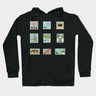 Turkey Stamp Collection(Cappadocia, İstanbul) Hoodie
